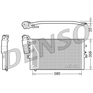 Condenseur (climatisation) DENSO DCN25003
