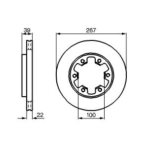 Bremsscheibe BOSCH 0 986 478 806