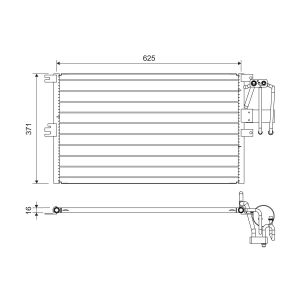 Kondensator, Klimaanlage VALEO 822735