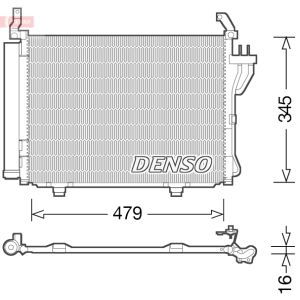 Kondensator, Klimaanlage DENSO DCN41002