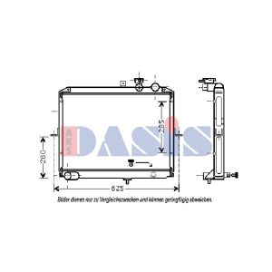 Motorkühler AKS DASIS 510055N