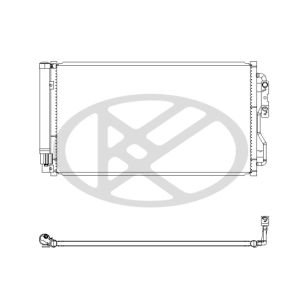 Condensador, sistema de ar condicionado KOYORAD CD421005