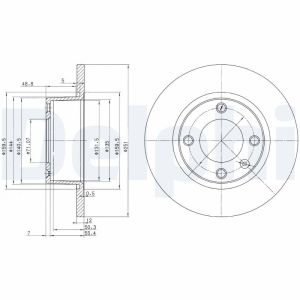 Disco de freno DELPHI BG3367