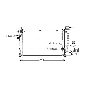 Arrefecedor do motor AVA COOLING CNA2114