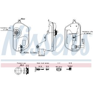 Koelwatertank, radiateur NISSENS NIS 996327