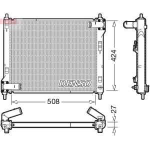 Radiateur moteur DENSO DRM46043