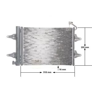 Condensatore, impianto di climatizzazione BEHR MAHLE AC 359 000S