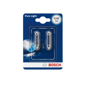 Lâmpada incandescente BOSCH Pure Light C10W 12V, 10W, 2 Peça