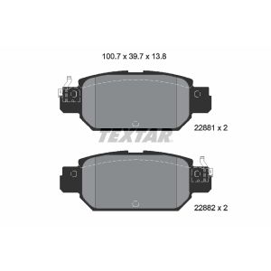 Bremsbelagsatz TEXTAR 2288101,