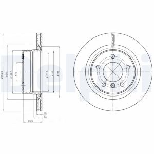 Disque de frein DELPHI BG4293C