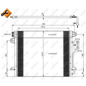 Condensador, ar condicionado EASY FIT NRF 35928