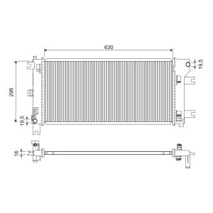 Raffreddatore motore VALEO 701299