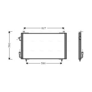 Kondensator, Klimaanlage AVA COOLING PE5192
