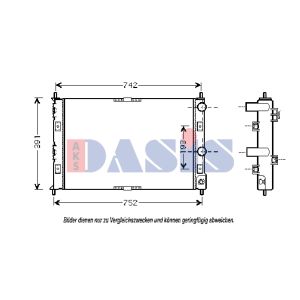 Arrefecedor do motor AKS DASIS 520770N