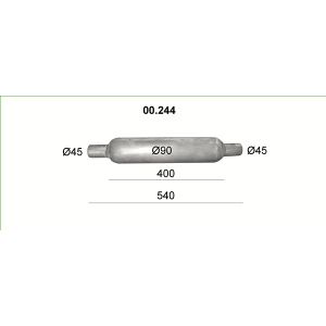 Endschalldämpfer 4MAX 0219-01-00244