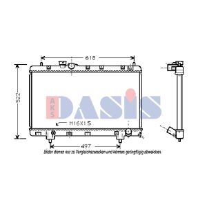 Raffreddatore motore AKS DASIS 213870N