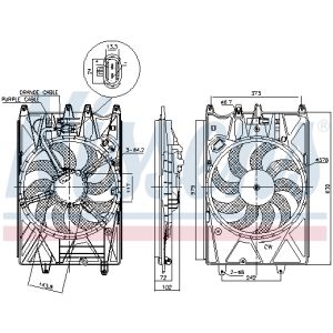 Ventola, raffreddamento motore NISSENS 85937