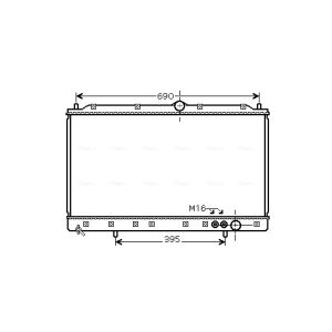 Arrefecedor do motor AVA COOLING MT2084