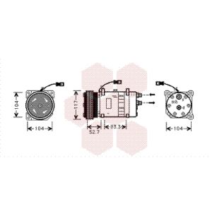 Compressor, ar condicionado VAN WEZEL 0900K222