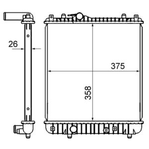 Arrefecedor do motor MAHLE CR 837 000S