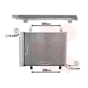 Condenseur (climatisation) VAN WEZEL 58005327