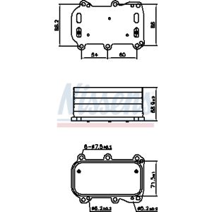 Ölkühler, Motoröl NISSENS 91253