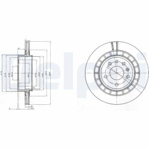 Disco de freno DELPHI BG4046