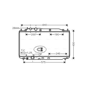 Arrefecedor do motor AVA COOLING HD2228
