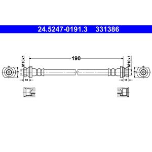 Bremsschlauch ATE 24.5247-0191.3