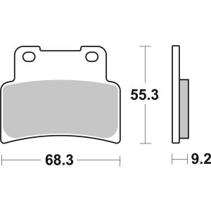 Bremsbelagsatz, ohne Straßenzulassung BREMBO 07GR7707