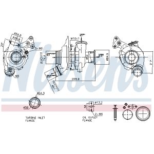 Turbocompressor de escape NISSENS 93323
