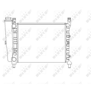 Radiador, refrigeración de motor NRF 54680