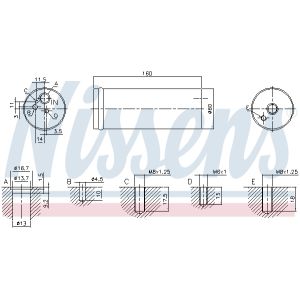 Secador, aire acondicionado NISSENS 95524