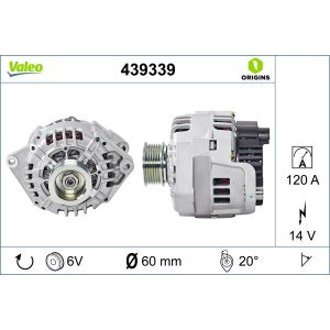 Alternatore, generatore VALEO 439339