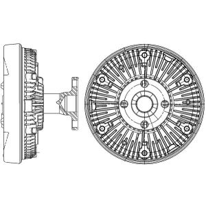 Koppeling, radiatorventilator MAHLE CFC 235 000P