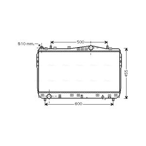 Arrefecedor do motor AVA COOLING DWA2073