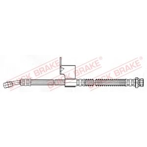 Tubo do travão flexível traseiro, esquerdo QUICK BRAKE 58.957