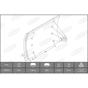 Bremsbelagsatz, Trommelbremse BERAL KBL19574.2-1517
