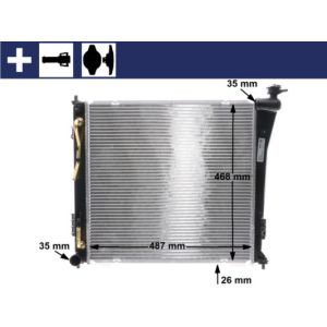Arrefecedor do motor MAHLE CR 847 000S
