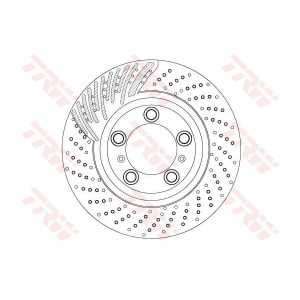 Bremsscheibe TRW DF6821S vorne, belüftet, perforiert, 1 Stück