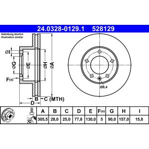 Disque De Frein HELLA 8Dd 355 108-931 Revêtu - Compatible Nissan, Opel, Renault, Vauxhall
