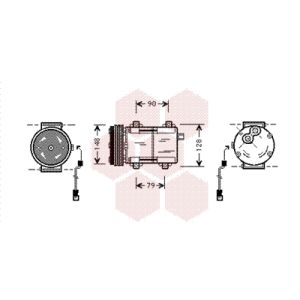 Airco-compressor VAN WEZEL 1800K277