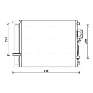 Condensador, sistema de ar condicionado AVA COOLING HY5310D