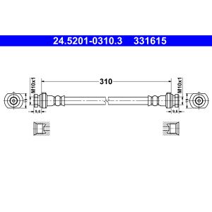 Flexible de frein ATE 24.5201-0310.3
