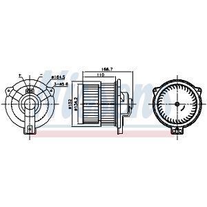 Ventilador de habitáculo NISSENS 87809