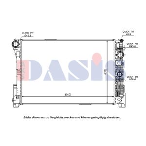Motorkühler AKS DASIS 120102N