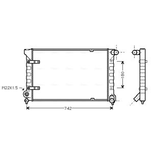 Raffreddatore motore AVA COOLING VN2042