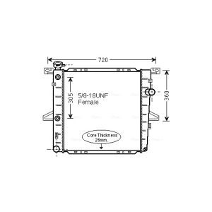 Arrefecedor do motor AVA COOLING FD2600