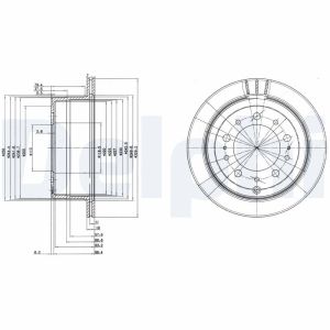 Disco de freno DELPHI BG3534