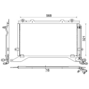 Condensatore, impianto di climatizzazione BEHR MAHLE AC 248 000S